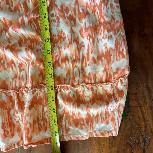 Mudd Beautiful orange/white tribal print halter maxi dress EUC SZ M - Picture 8 of 9
